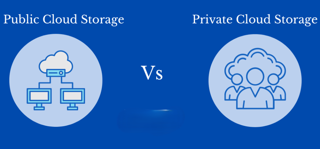 Public vs Private cloud storage